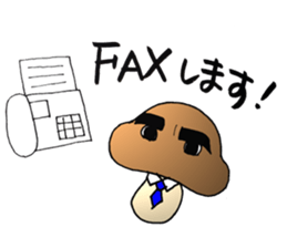 Shiitake mushroom Takeshi 2 sticker #7291946