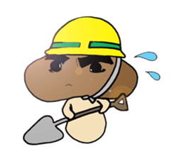 Shiitake mushroom Takeshi 2 sticker #7291961