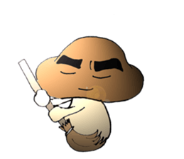 Shiitake mushroom Takeshi 2 sticker #7291966