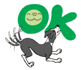Cutie dog and cool tortoise sticker #7293218