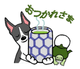 Cutie dog and cool tortoise sticker #7293244
