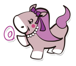 Kawaii horses sticker #7293378
