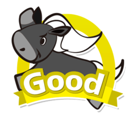 Kawaii horses sticker #7293382