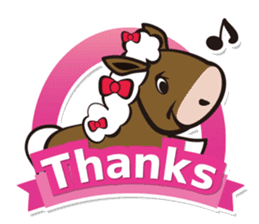 Kawaii horses sticker #7293383