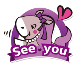 Kawaii horses sticker #7293384