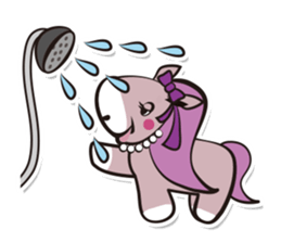 Kawaii horses sticker #7293396
