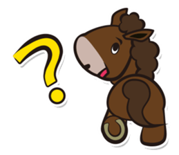 Kawaii horses sticker #7293399