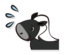 Kawaii horses sticker #7293404