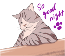 Funny fat cats sticker #7293493