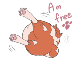 Funny fat cats sticker #7293494