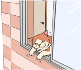 Funny fat cats sticker #7293524