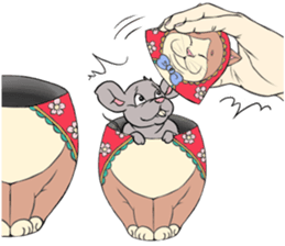 Funny fat cats sticker #7293527