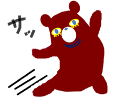 Lower eyelashes bear's Sticker sticker #7294422