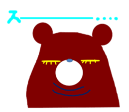 Lower eyelashes bear's Sticker sticker #7294427