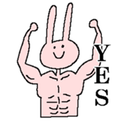 rabbit and his friends sticker #7294839