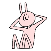 rabbit and his friends sticker #7294847