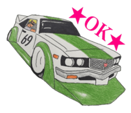 Old car highway racer NO3 "art truck" sticker #7295015