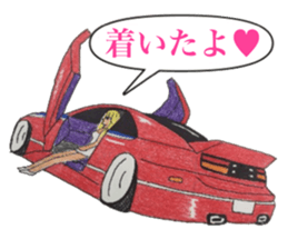 Old car highway racer NO3 "art truck" sticker #7295018