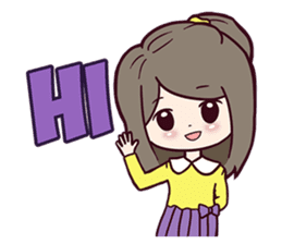 Micah the Wonder Girl sticker #7295182