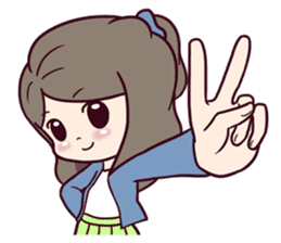 Micah the Wonder Girl sticker #7295194