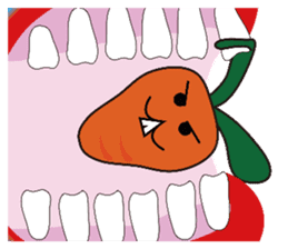 Carrot space alien sticker #7295900