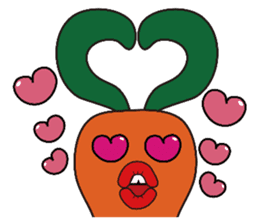 Carrot space alien sticker #7295911