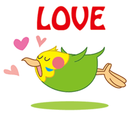 Sweet Budgerigar sticker #7296331