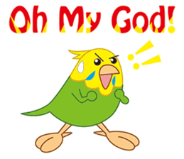 Sweet Budgerigar sticker #7296343