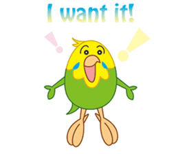 Sweet Budgerigar sticker #7296350