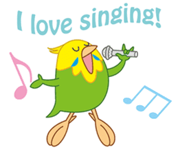 Sweet Budgerigar sticker #7296362