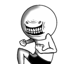 Round person sticker #7298432