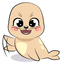 Cute seal's life sticker #7298448