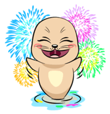Cute seal's life sticker #7298449