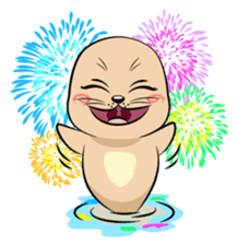 Cute seal's life sticker #7298449