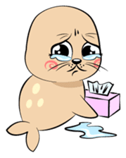 Cute seal's life sticker #7298450