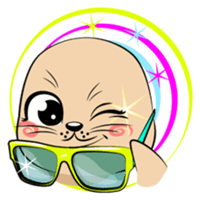 Cute seal's life sticker #7298460