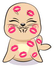 Cute seal's life sticker #7298465