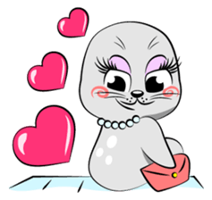 Cute seal's life sticker #7298467