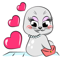 Cute seal's life sticker #7298467
