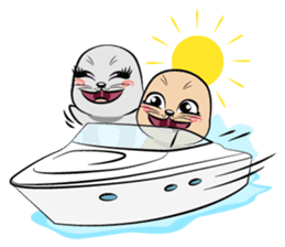 Cute seal's life sticker #7298469