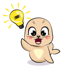 Cute seal's life sticker #7298470