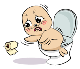 Cute seal's life sticker #7298477