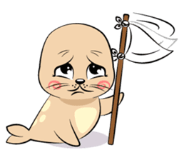 Cute seal's life sticker #7298479