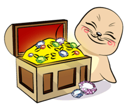 Cute seal's life sticker #7298487