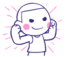 Shining face Bulb Boy2 sticker #7298533