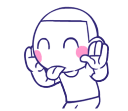 Shining face Bulb Boy2 sticker #7298535