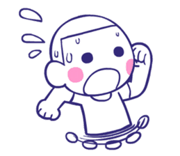 Shining face Bulb Boy2 sticker #7298536