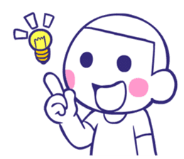 Shining face Bulb Boy2 sticker #7298537