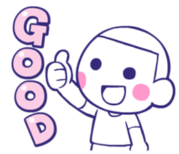 Shining face Bulb Boy2 sticker #7298541