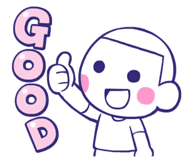 Shining face Bulb Boy2 sticker #7298541